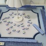A video showing the mahjong mat along with the tiles and racks
#color_classic carolina blue