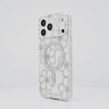a rotating video showing off the phone case
#color_floral gems