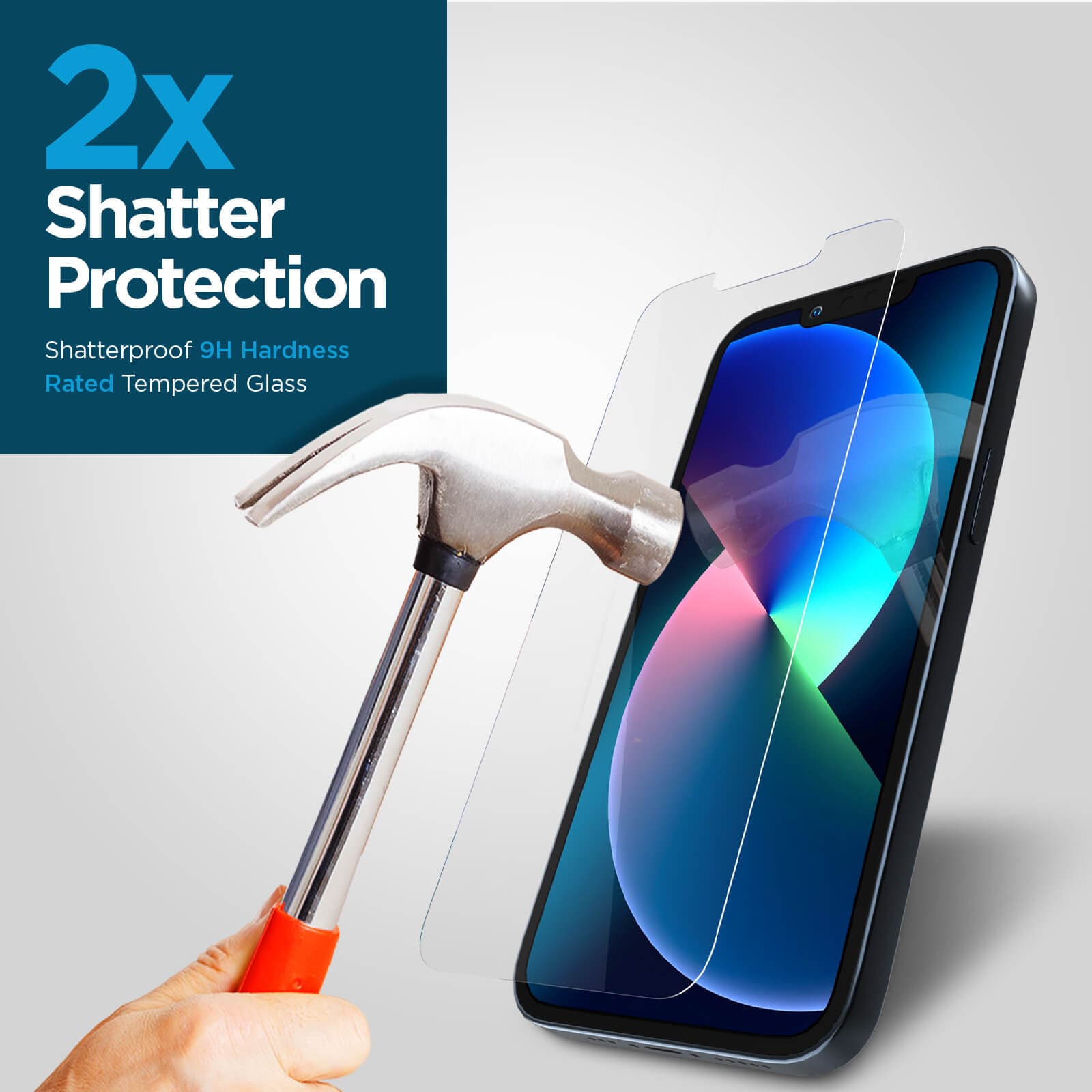 2x shatter protection. Shatterproof 9H Hardness rated tempered glass. color::Clear