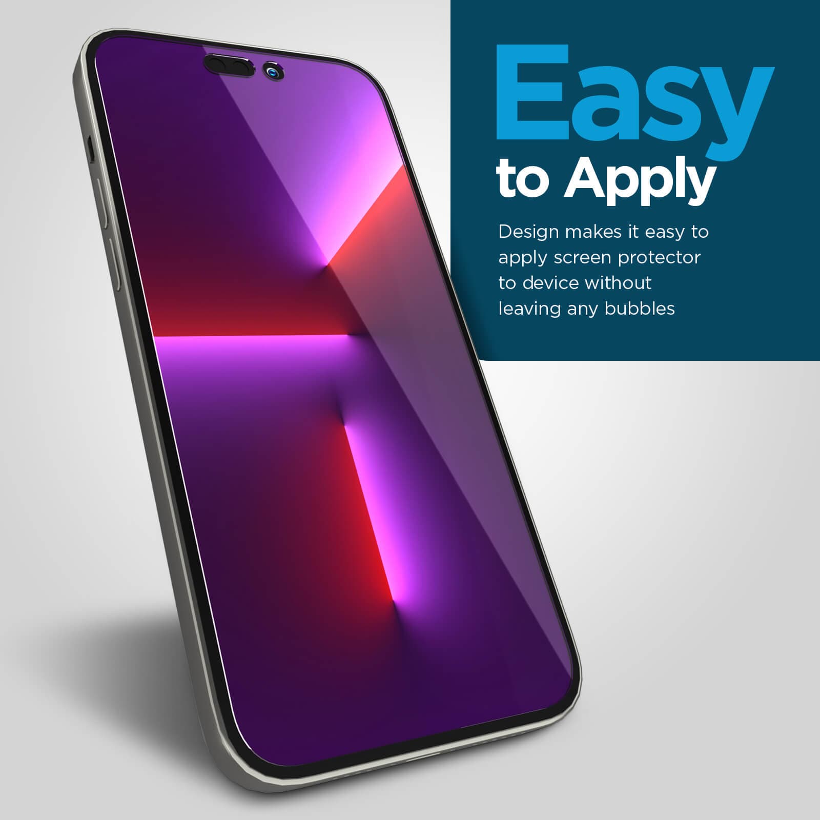 Easy to apply design makes it easy to apply screen protector to device without leaving any bubbles. color::Clear