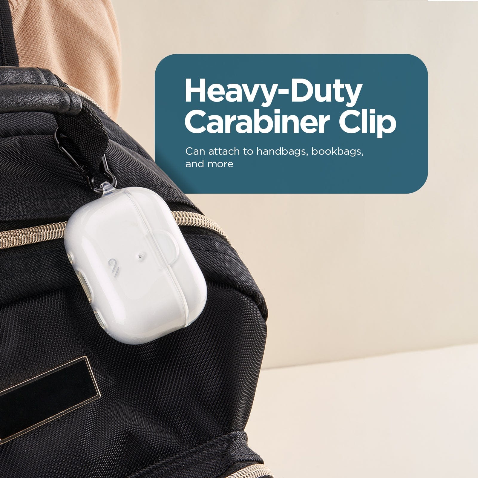 HEAVY DUTY CARABINER CLIP CAN ATTACH TO HANDBAGS, BOOKBAGS, AND MORE