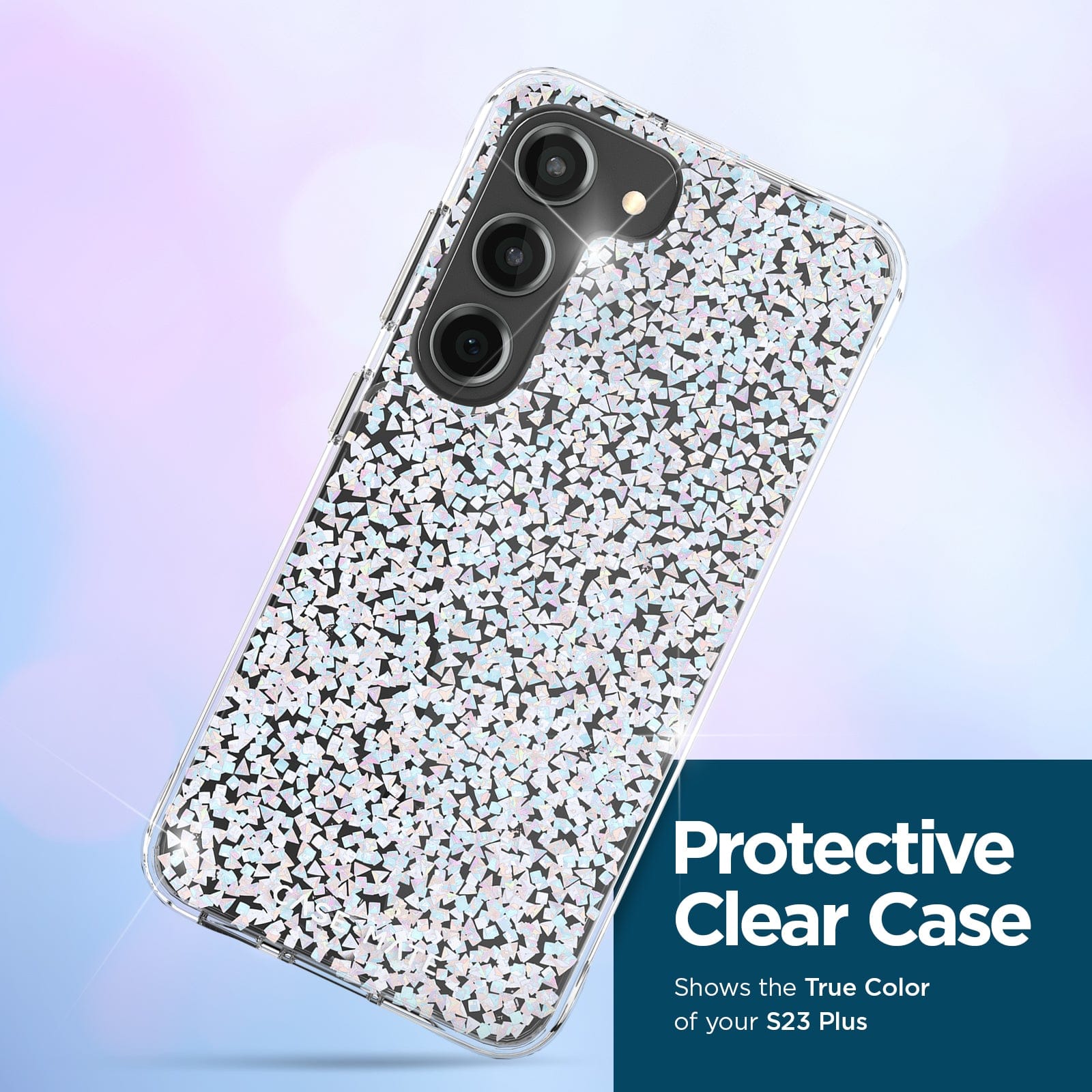 PROTECTIVE CLEAR CASE. SHOWS THE TRUE COLOR OF YOUR S23+