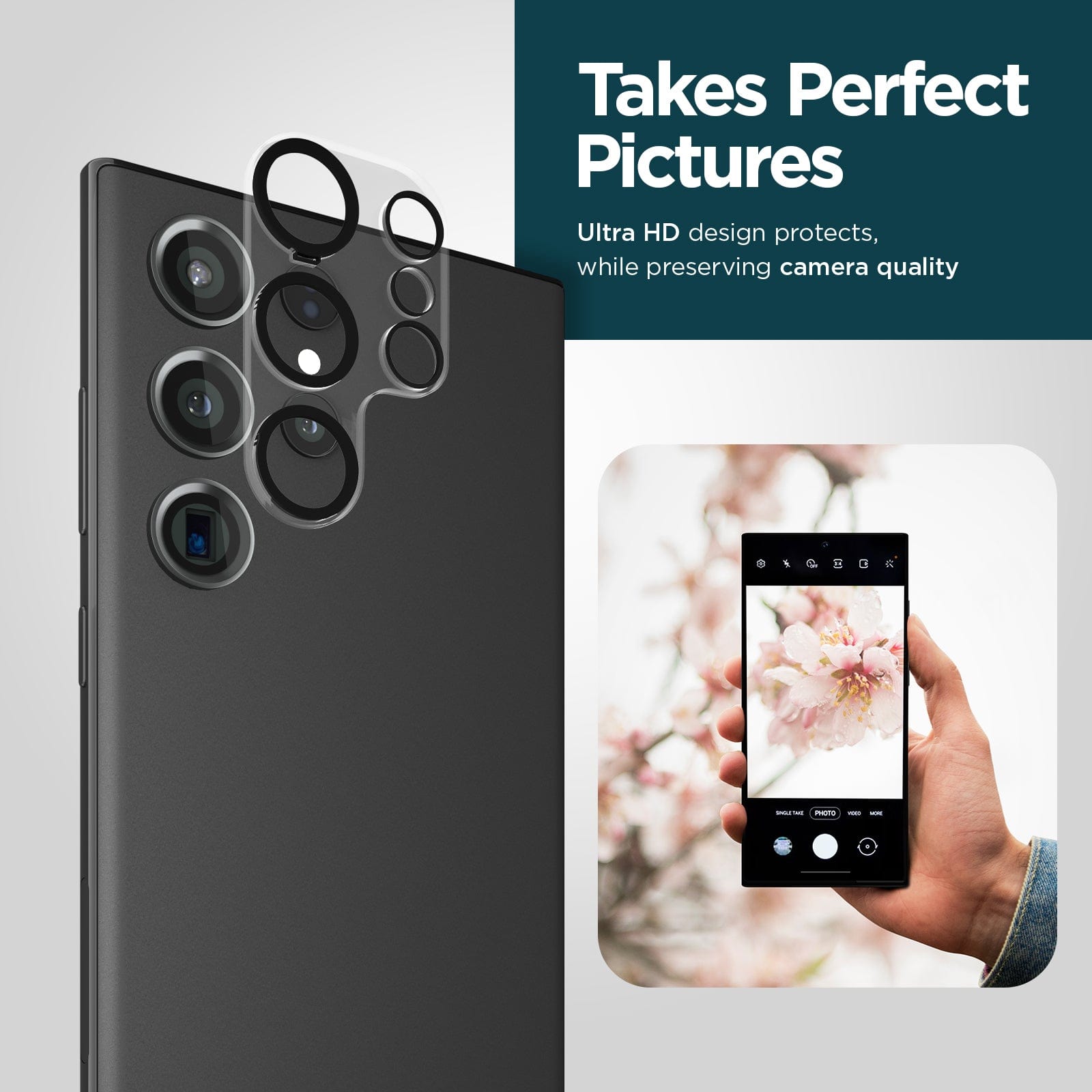 TAKES PERFECT PICTURES. ULTRA HD DESIGN PROTECTS, WHILE PRESERVING CAMERA QUALITY.