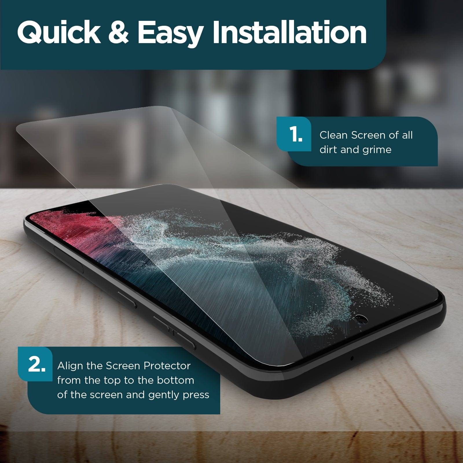 TOUCH SENSITIVITY. THE ULTRA SLIM DESIGN MAINTAINS THE ORIGINAL TOUCH RESPONSE SENSITIVITY. SCRATCH RESISTANT SCREEN PROTECTOR PREVENTS ABRASIONS AND SCRATCHING FROM SHARP OBJECTS.