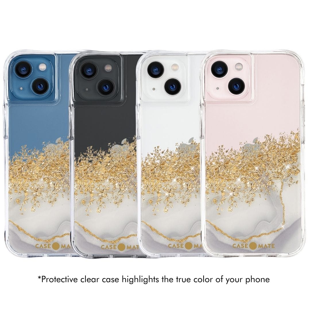 *Protective clear case highlights the true color of your phone. color::Karat Marble