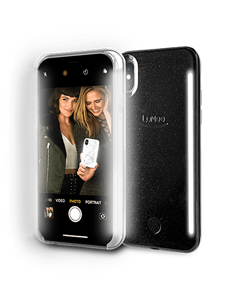 Fashion case with built in lights for selfies. color::Black