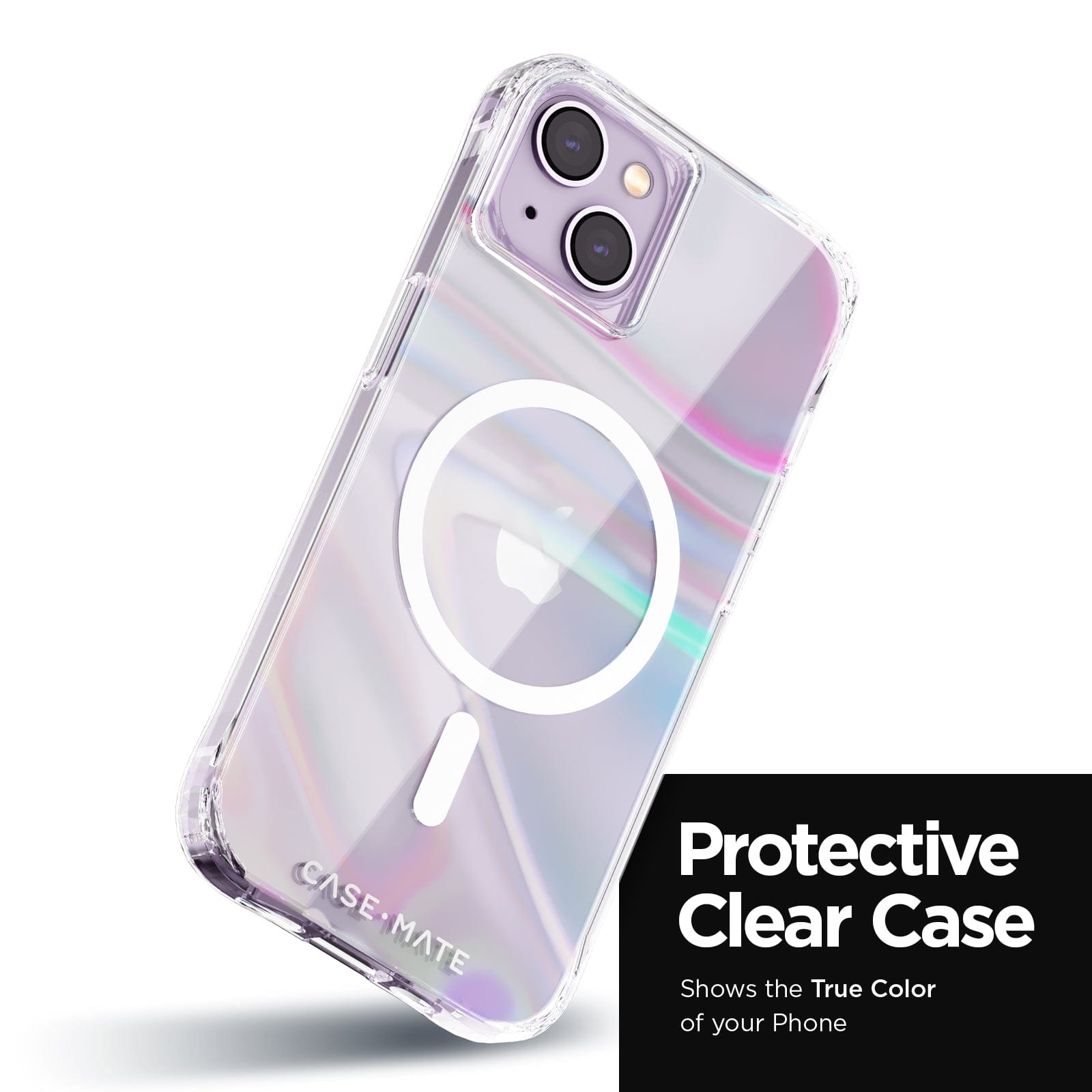 PROTECTIVE CLEAR CASE. SHOWS THE TRUE COLOR OF YOUR PHONE.