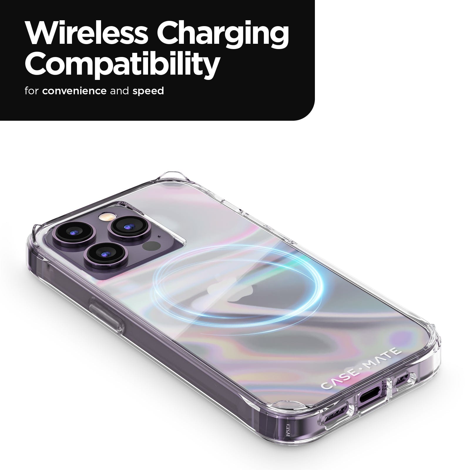 WIRELESS CHARGING COMPATIBILITY FOR CONVENIENCE AND SPEED.