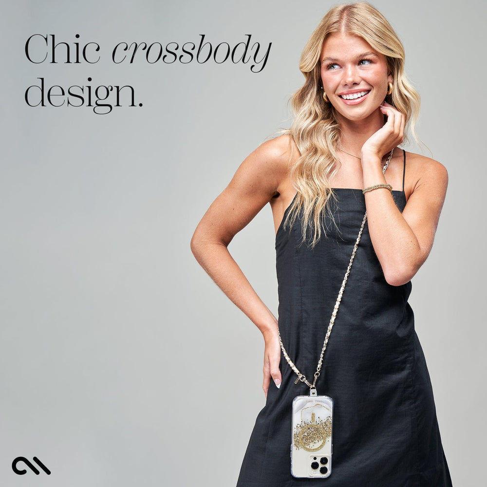 Gold Chain/Tan Leather Phone Crossbody Gold Chain/Tan Leather Phone Crossbody