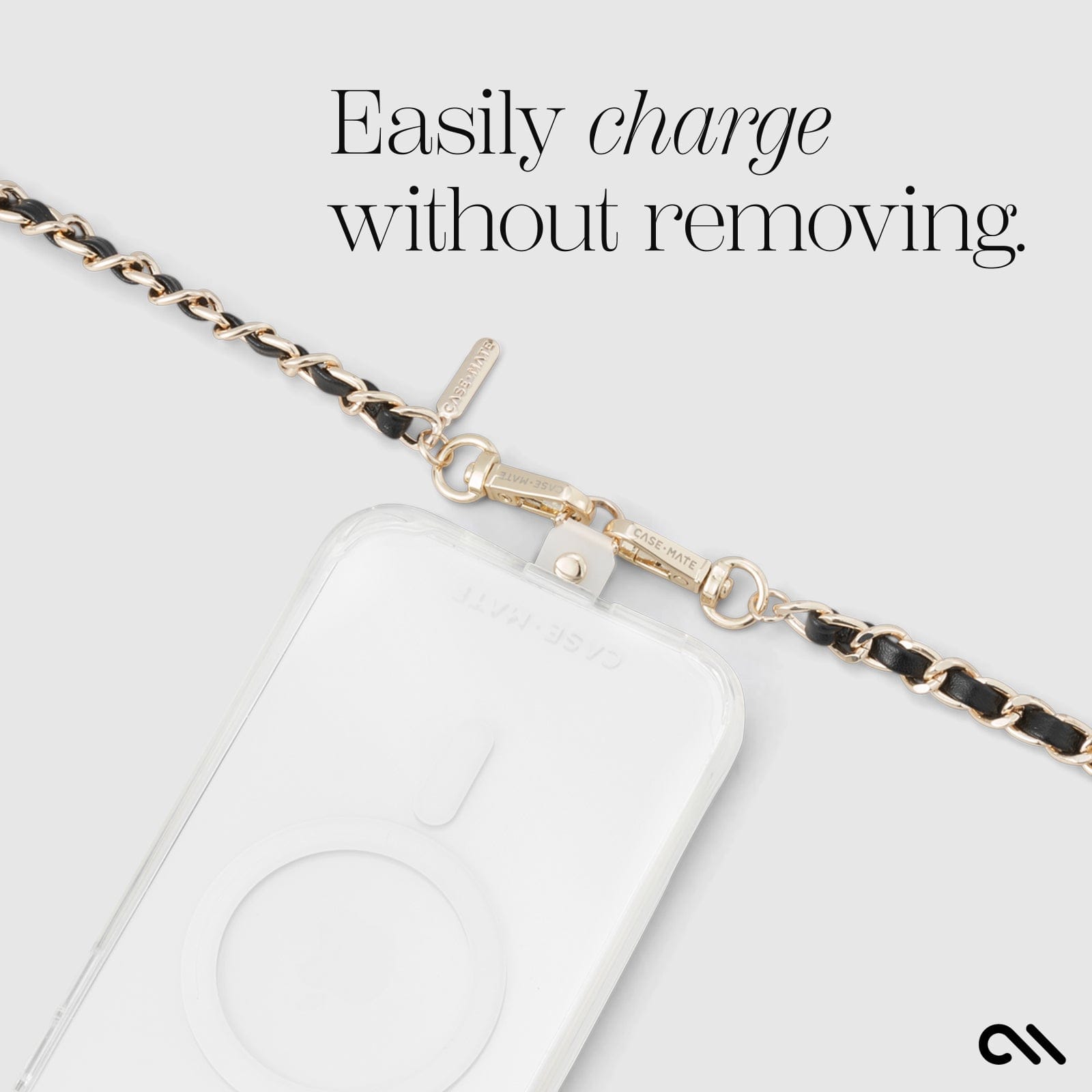 EASILY CHARGE WITHOUT REMOVING!