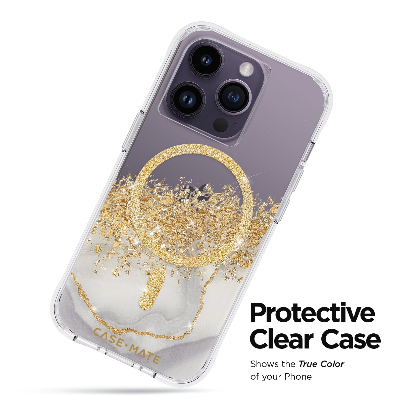 PROTECTIVE CLEAR CASE. SHOWS THE TRUE COLOR OF YOUR PHONE. 