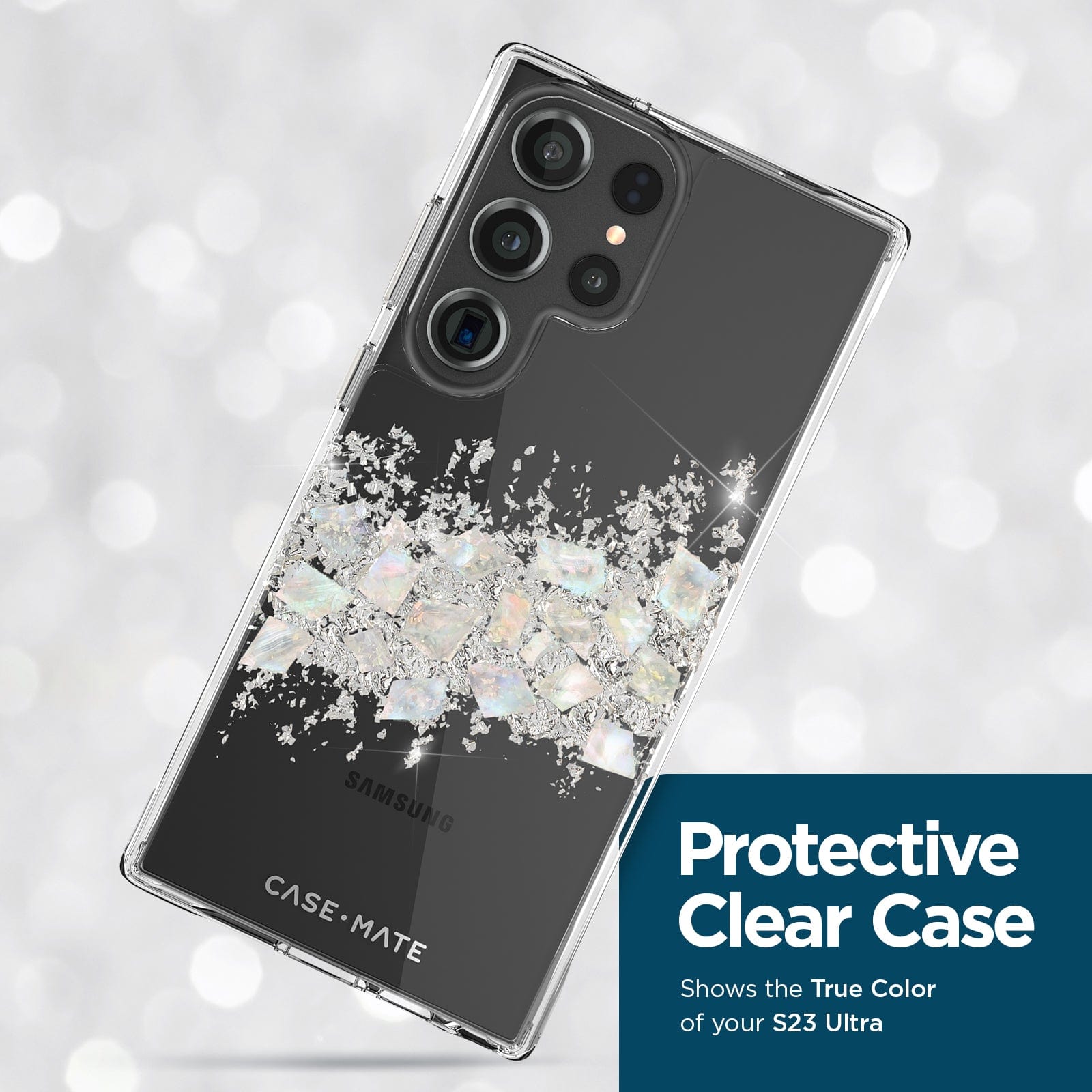 Case-Mate Funda Samsung Galaxy S23 Ultra de 6.8 pulgadas [protección contra  caídas de 12 pies] [carga inalámbrica] Touch of Pearl funda para Samsung