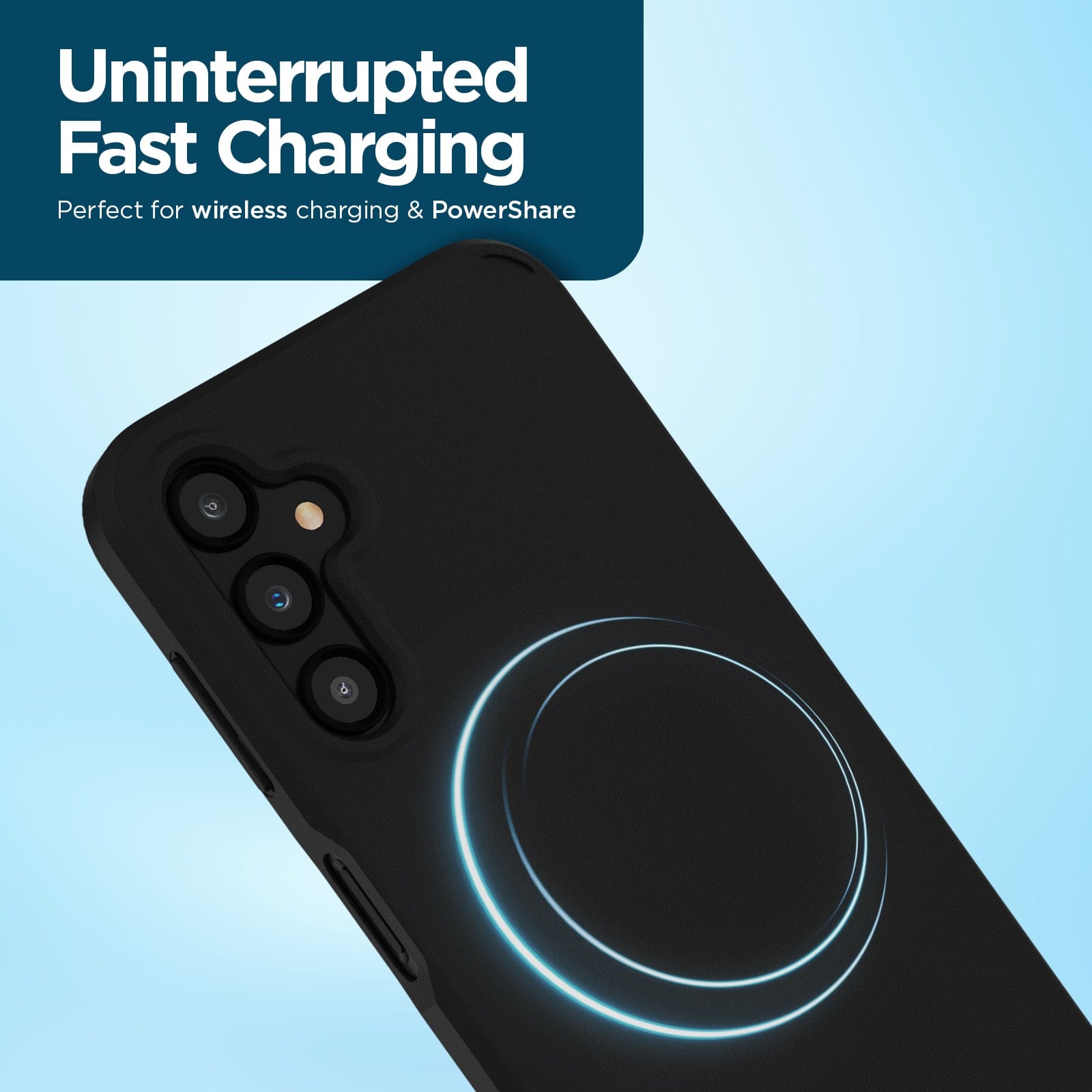 UNINTERRUPTED FAST CHARGING PERFECT FOR WIRELESS CHARGING AND POWERSHARE