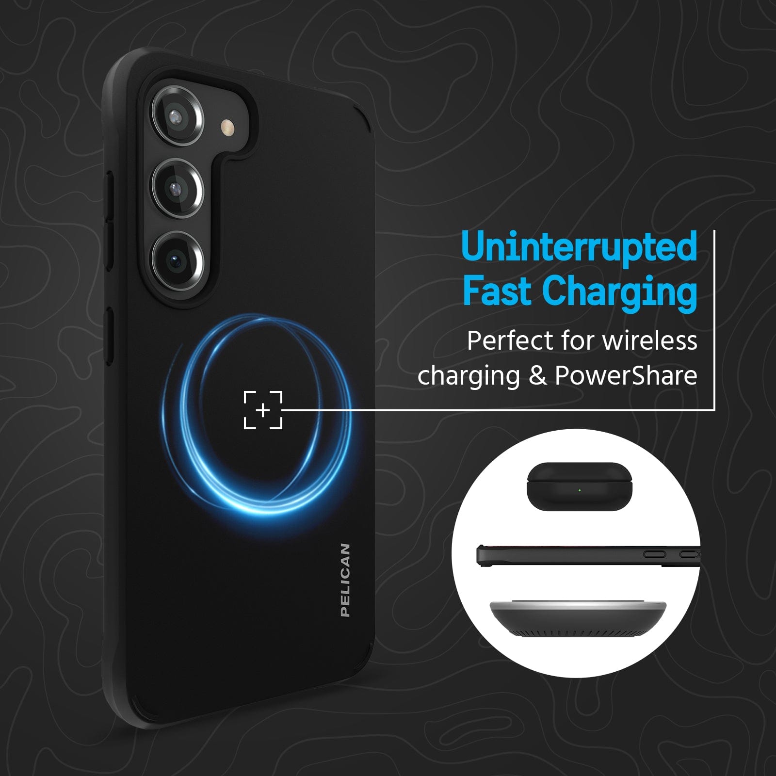 UNINTERRUPTED FAST CHARGING. PERFECT FOR WIRELESS CHARGING & POWERSHARE.