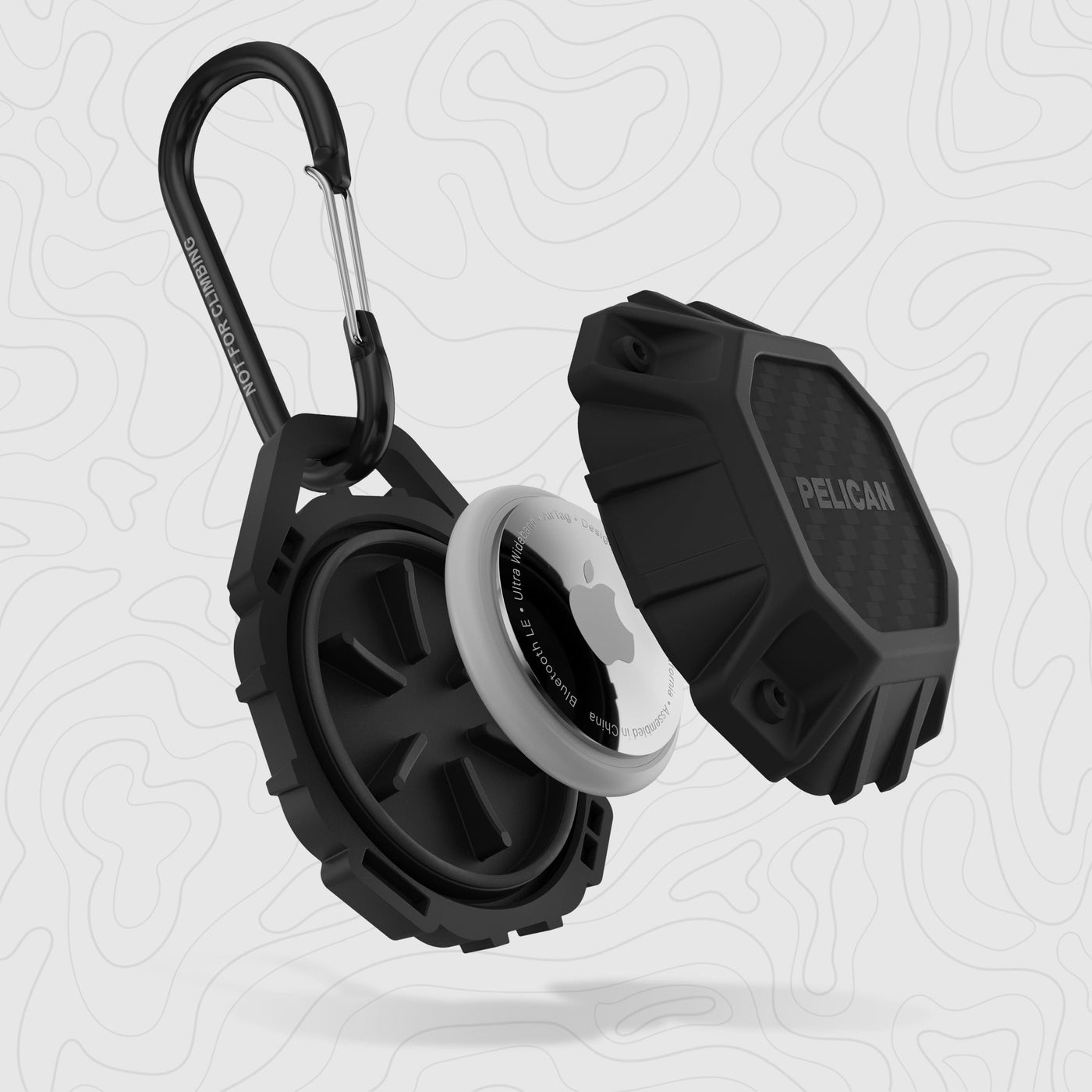 Pelican Marine Waterproof AirTag Carabiner Case AirTag Case