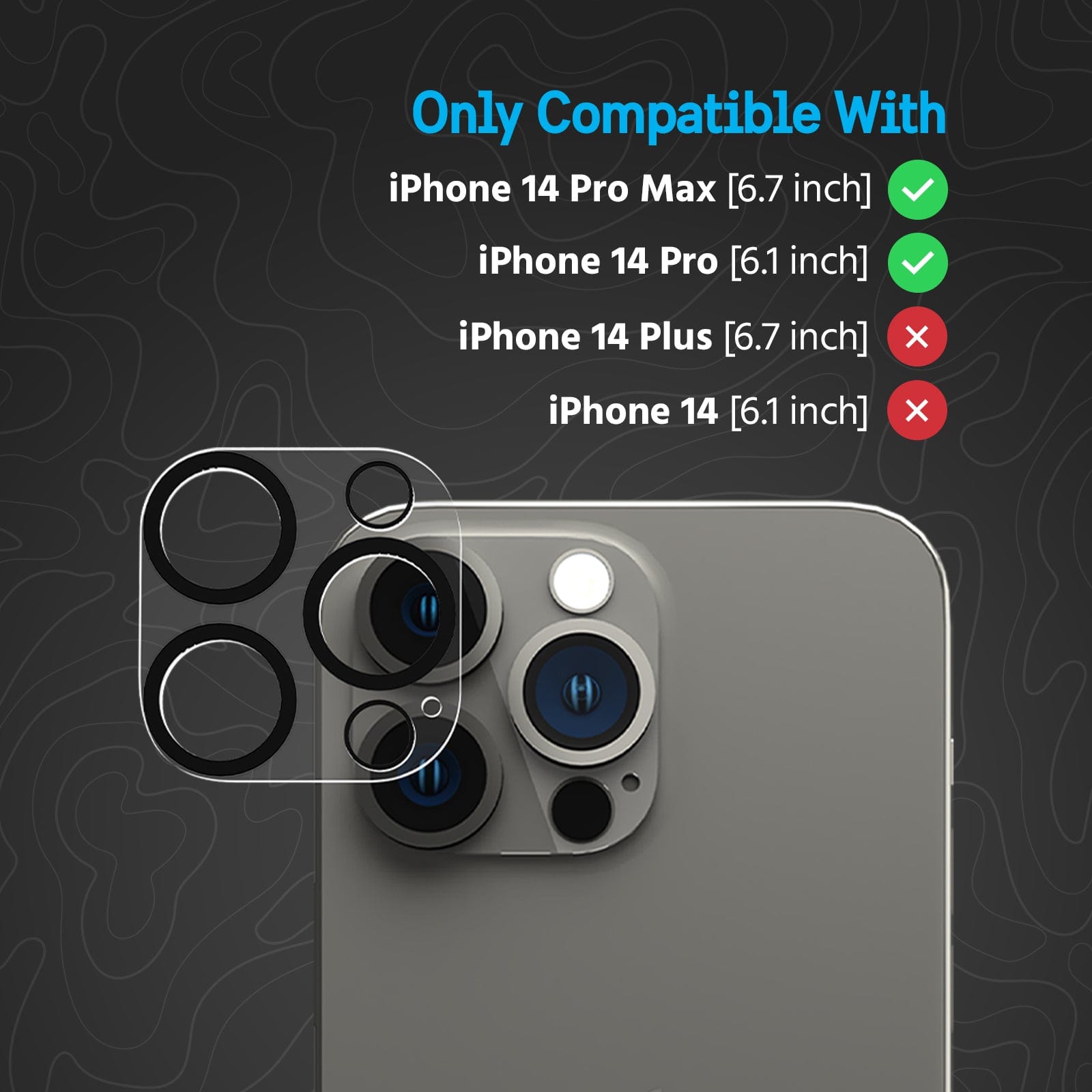 Only compatible with iPhone 14 Pro Max and iPhone 14 Pro.