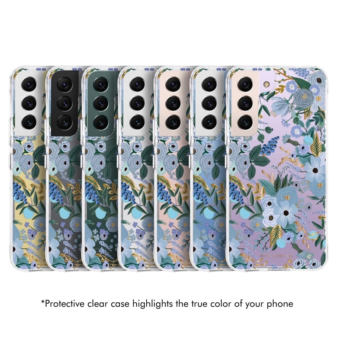*Protective clear case highlights the true color of your phone color::Garden Party Blue