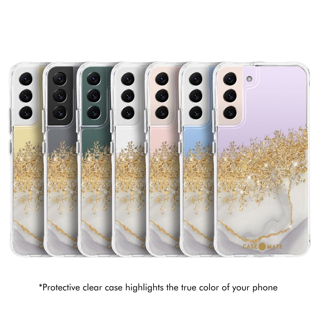 *Protective clear case highlights the true color of your phone. color::Karat Marble