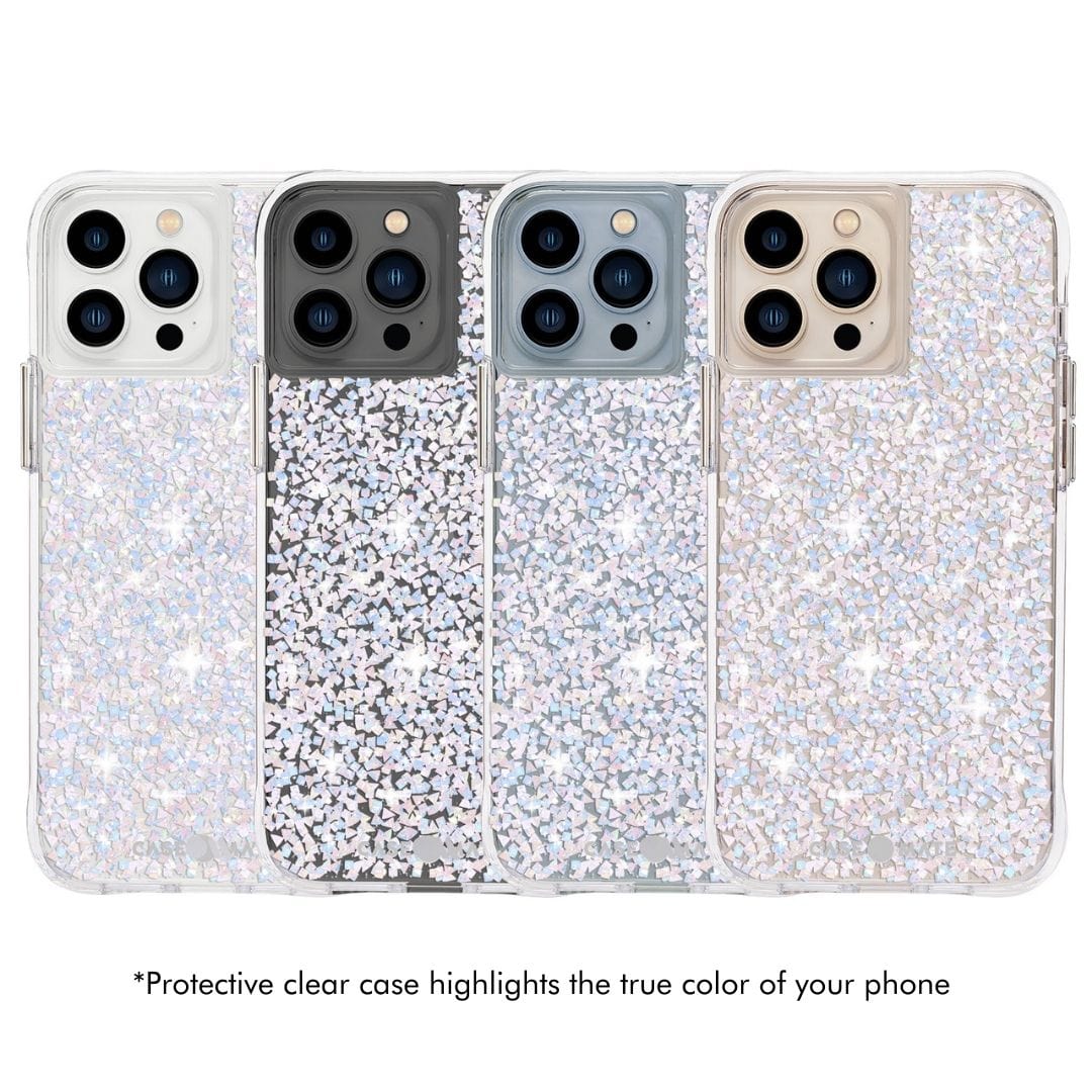 *PROTECTIVE CLEAR CASE HIGHLIGHTS THE TRUE COLOR OF YOUR PHONE. COLOR::TWINKLE DIAMOND