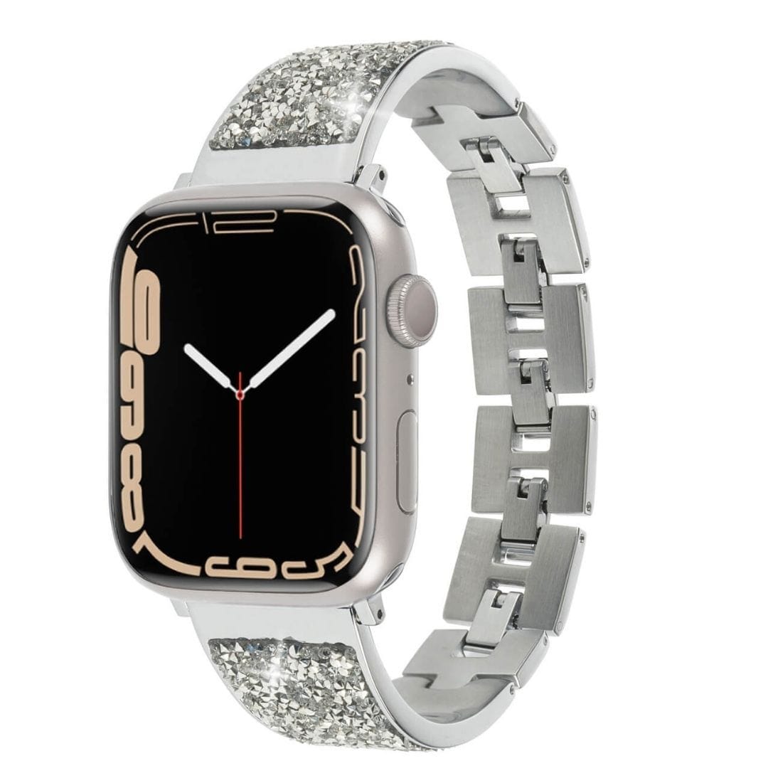 Brilliance Apple Watch Band - Apple Watch 42-45mm color::Silver