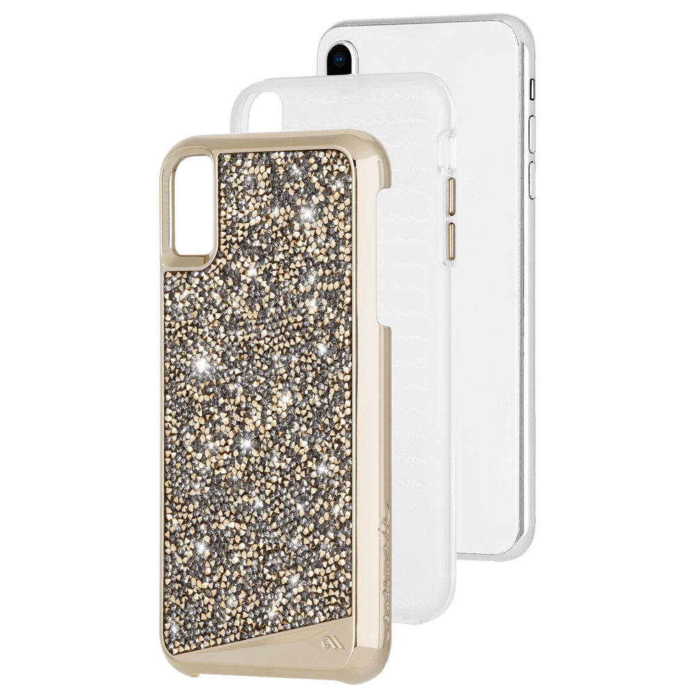 Two piece design phone case. color::Brilliance Champagne