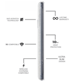 Features Anti- Scratch Technology, 5G Compatible, Wireless Charging Compatible, Lifetime Warranty, 10 ft Drop Protection, Ultra Slim Design. color::Twinkle Stardust