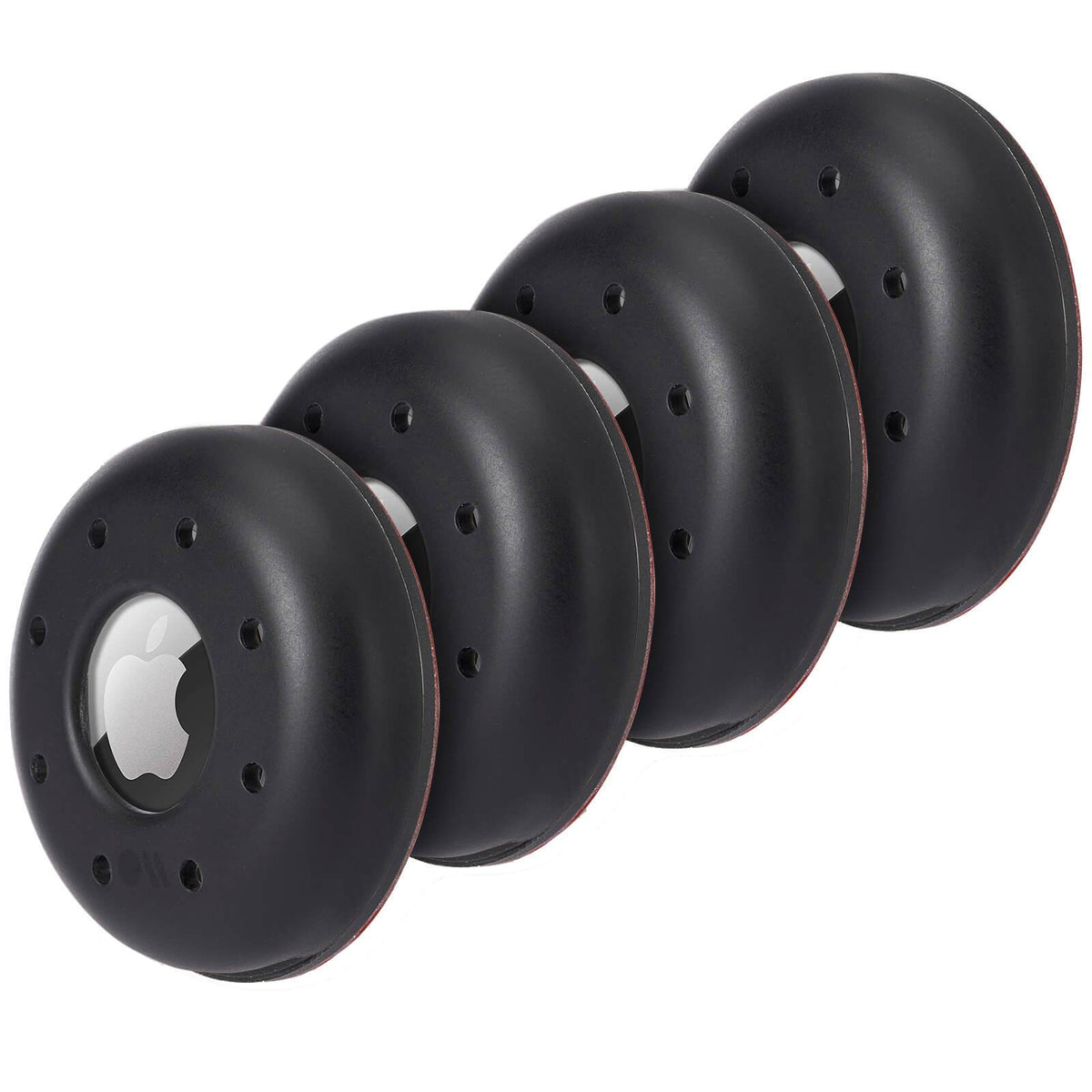 Tough AirTag Sticker Mount 4 Pack (Black)