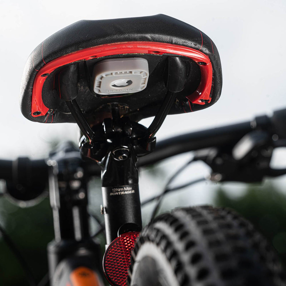 Sticker mount attached to bike. color::Gray