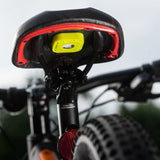 Sticker Mount attached to bike. color::Hi-Vis Yellow