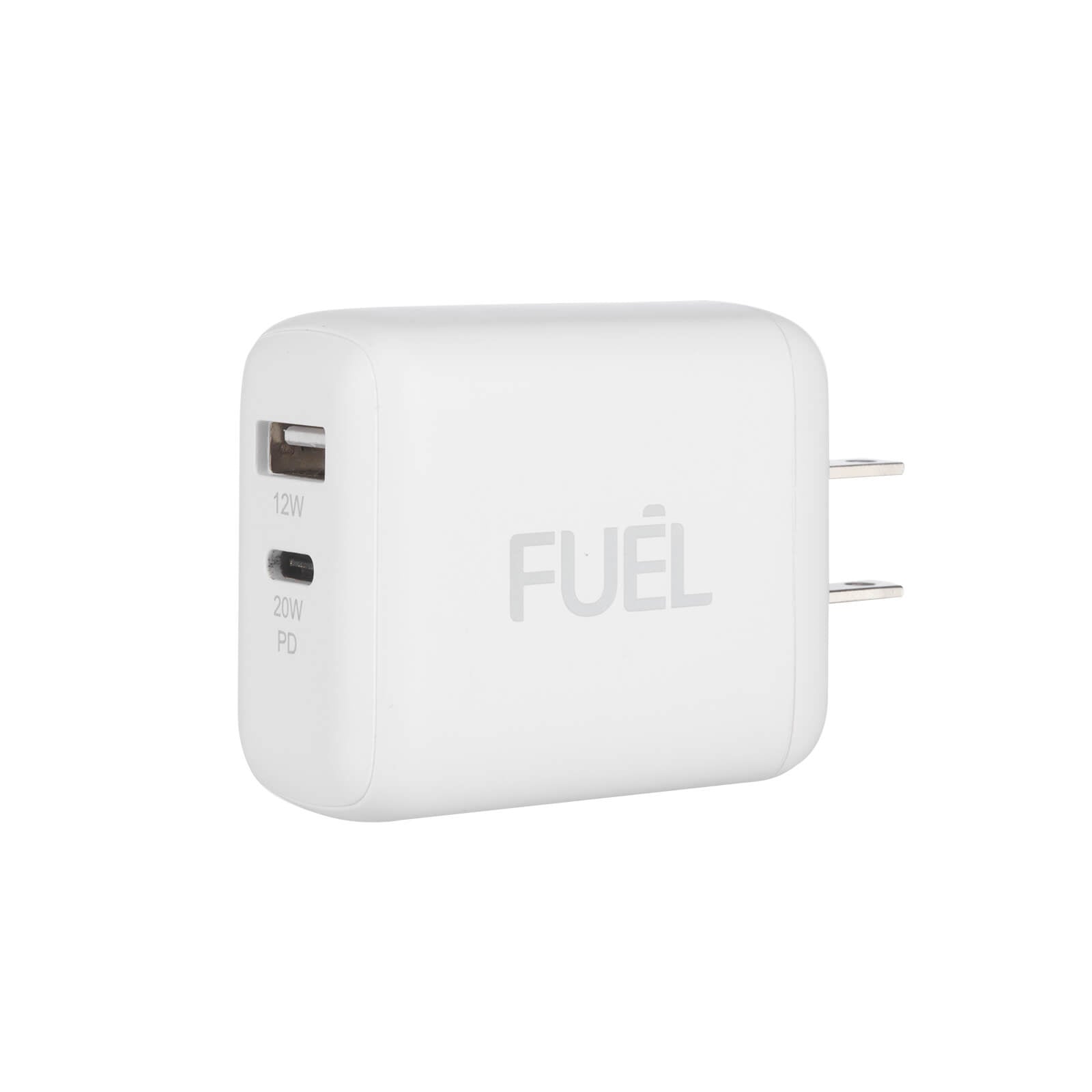 FUEL 32W USB-C PD & USB-A Power Adapter - White color::White
