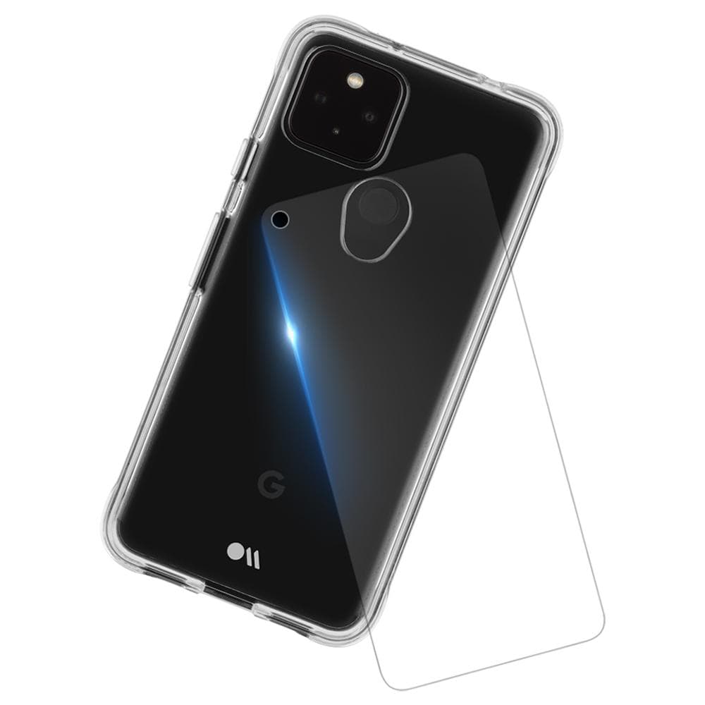 Tough Clear Case + Screen Protector - Pixel 4a 5G