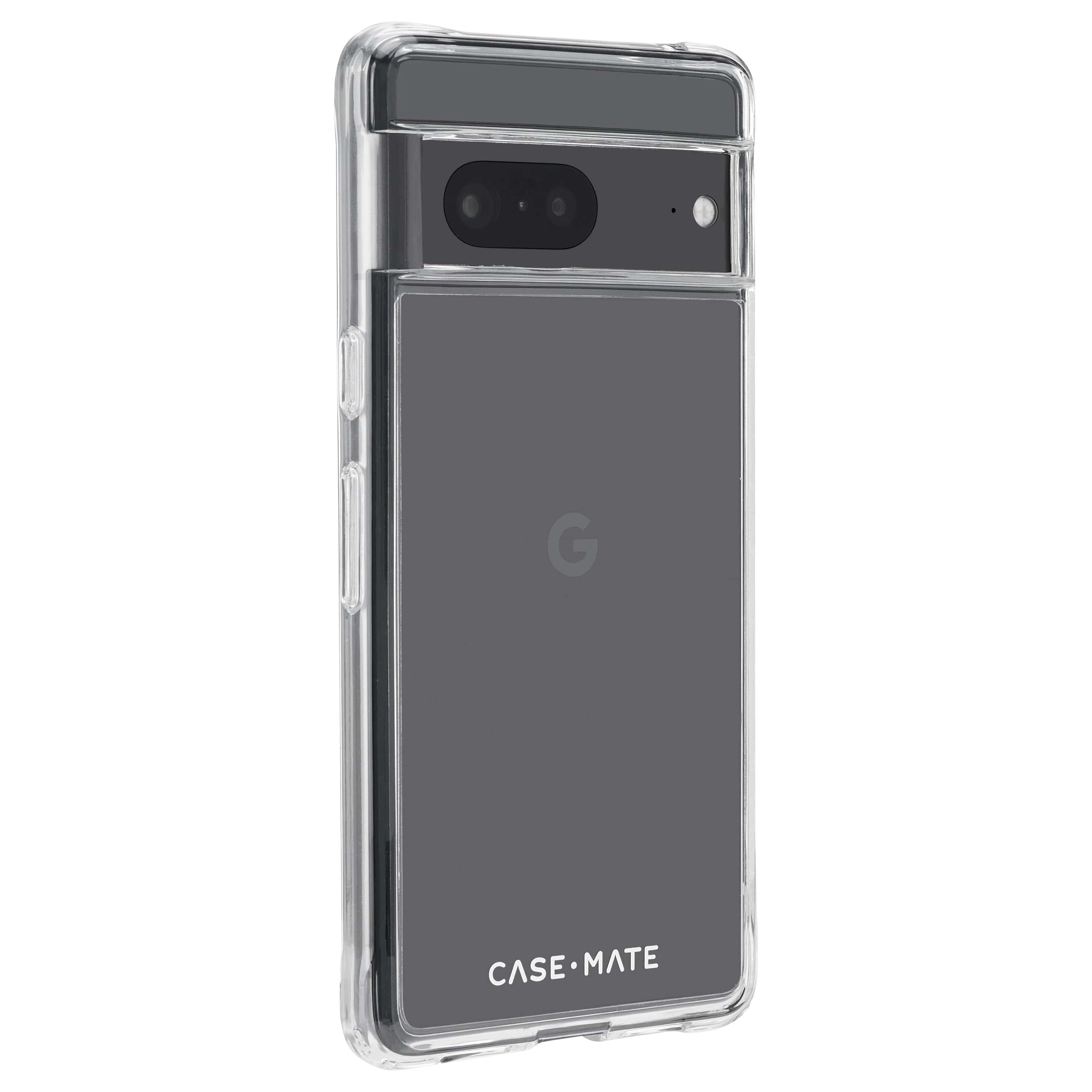 Side angle of tough clear case. color::Clear
