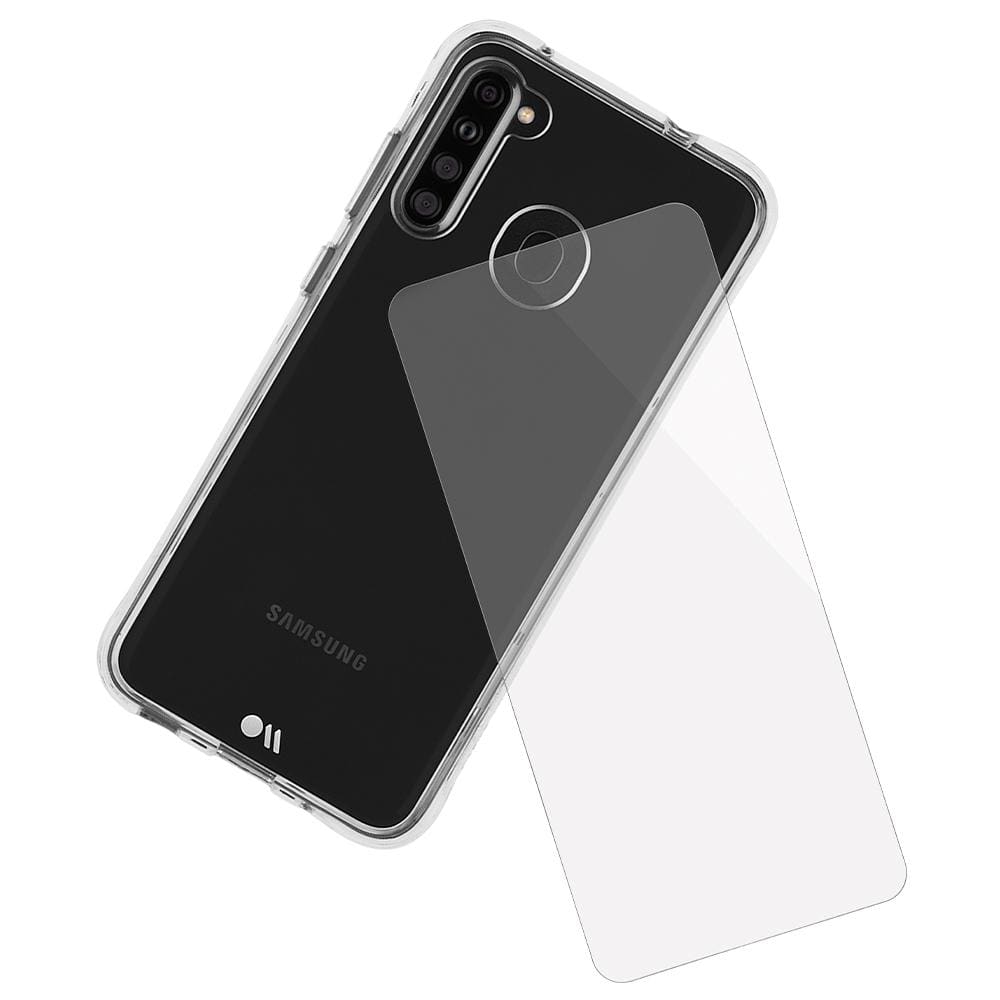 Clear protective case and screen protector. color::Clear