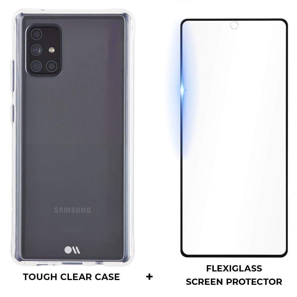 Tough Clear Case plus Flexiglass Screen Protector. color::Clear