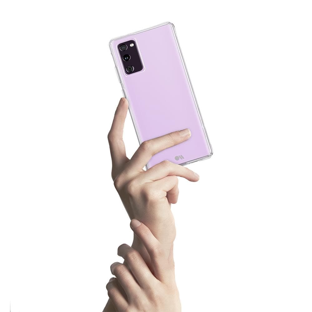 Hand holding Tough Clear for Galaxy S20 FE 5G. color::Clear