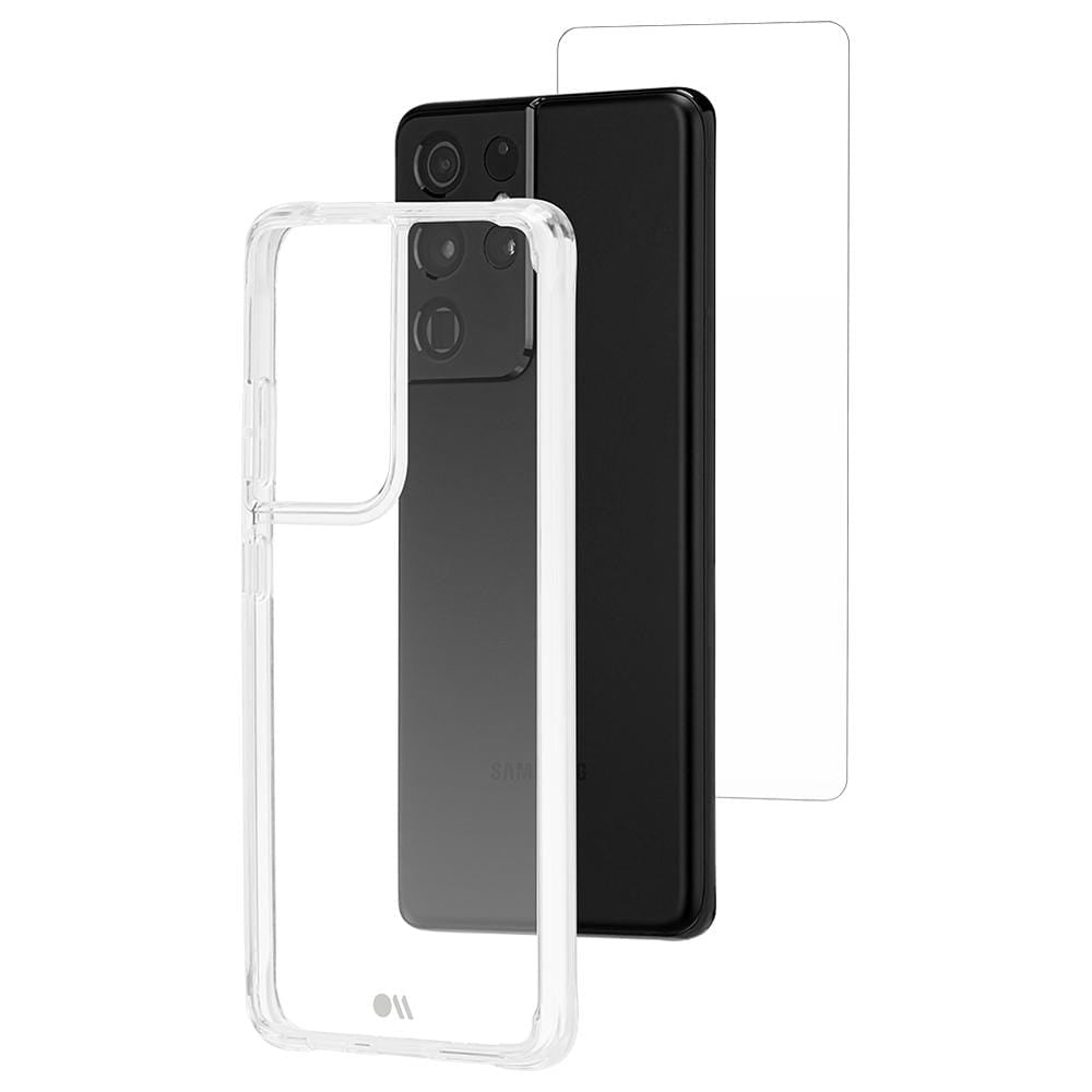 Case and screen protector included in pack. color::Clear