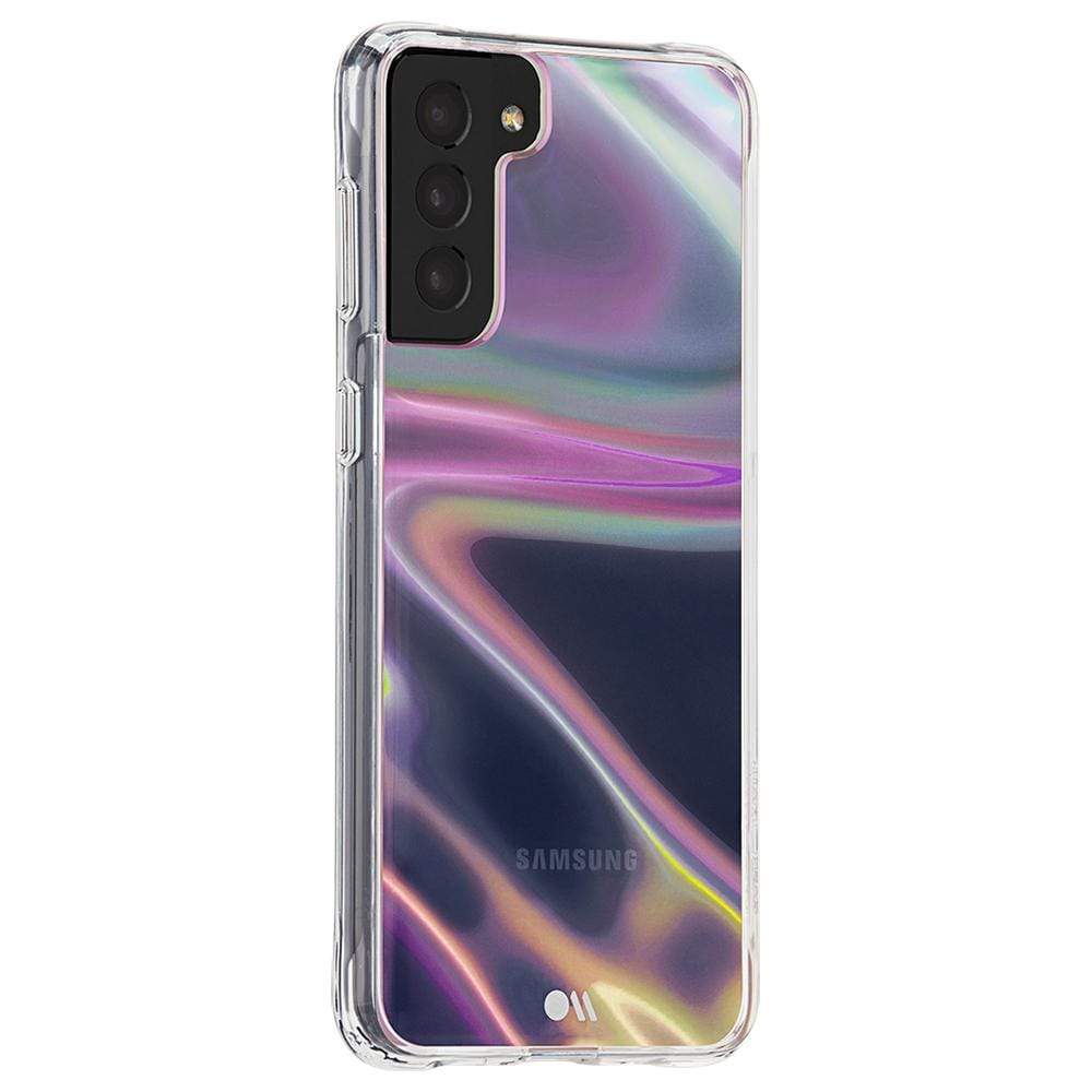Iridescent swirl design case. color::Soap Bubble
