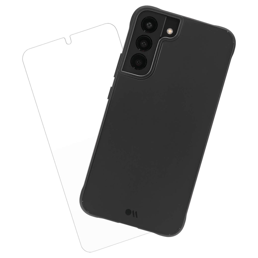 Tough Black Case + Screen Protector - Galaxy S22+