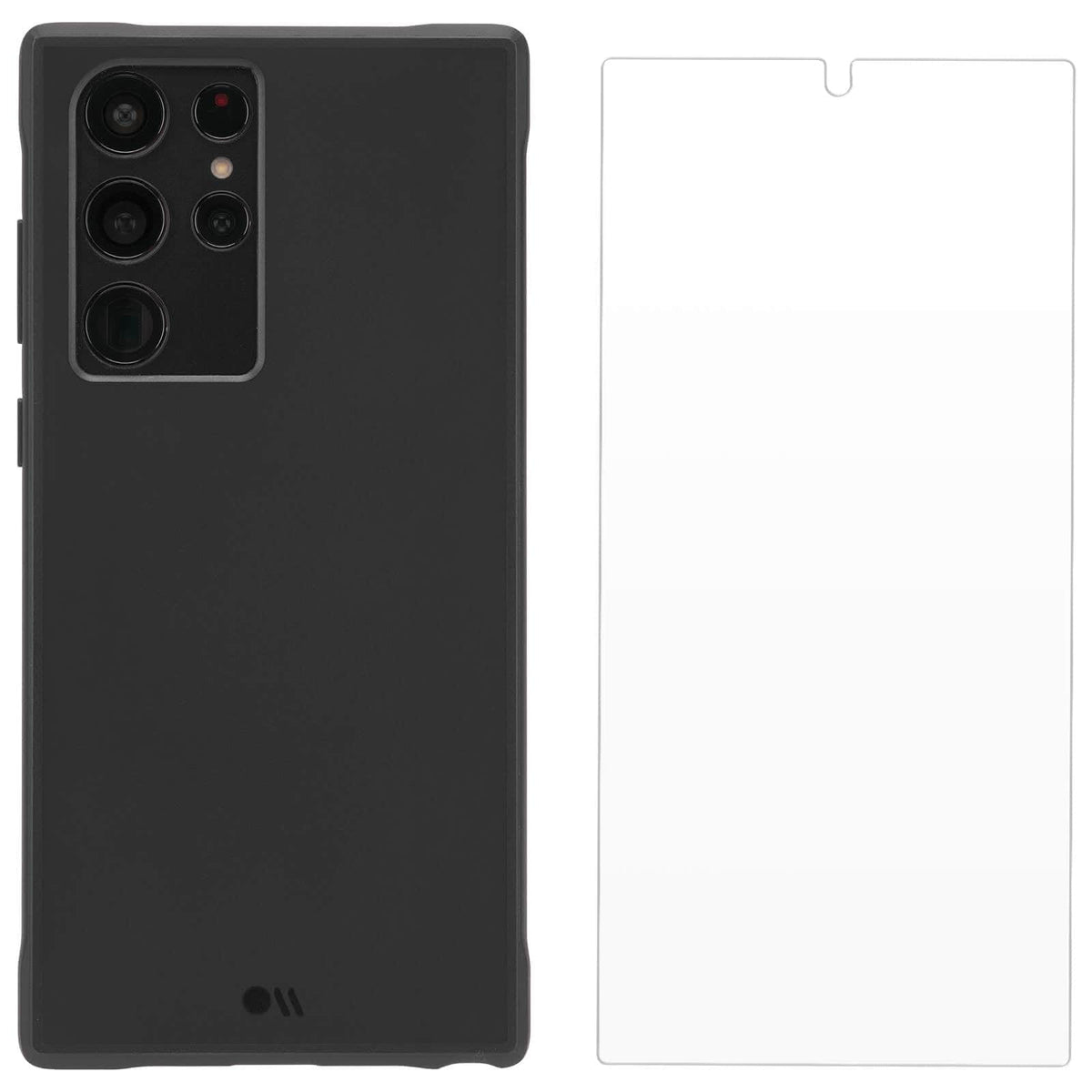 Tough Black Case + Screen Protector Galaxy S22 Ultra