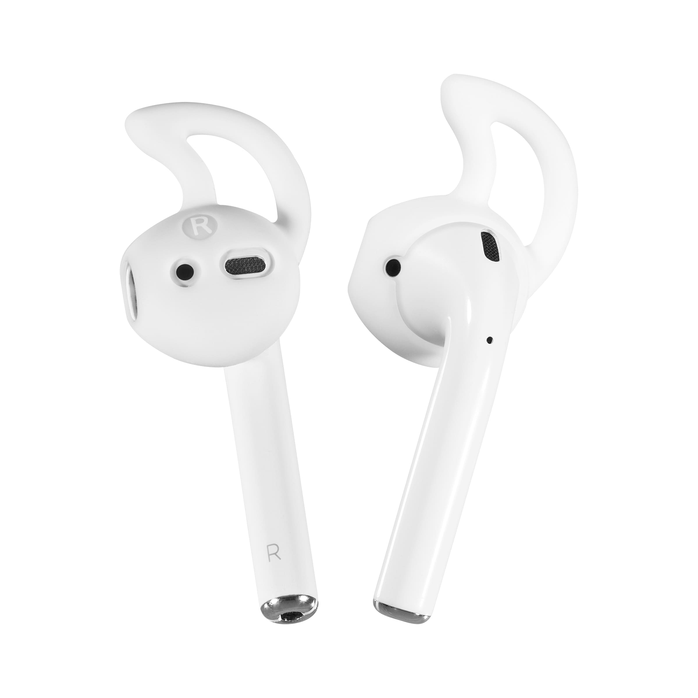 Airpods ear hooks to keep your AirPods in your ears. color::White
