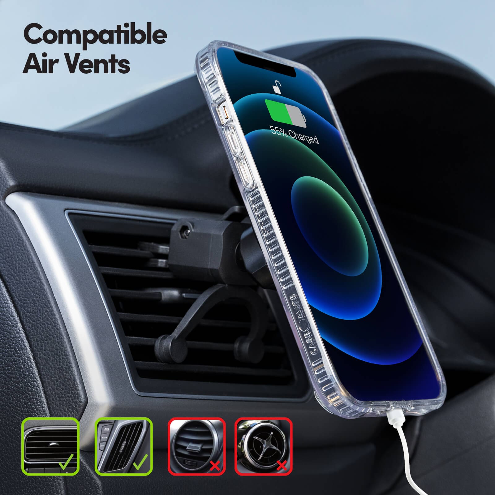 Fuel Car Vent Mount MagSafe Compatible - Black