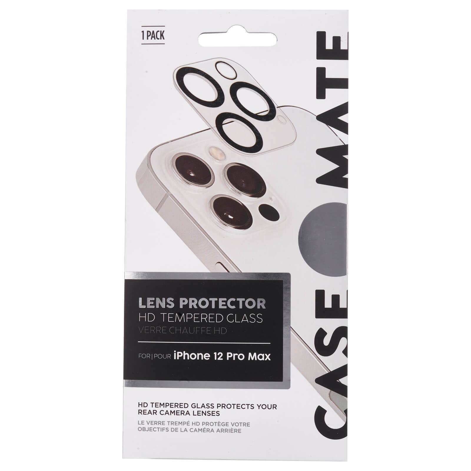 Case-Mate Glass Lens Protector iPhone 12 Pro Max Clear