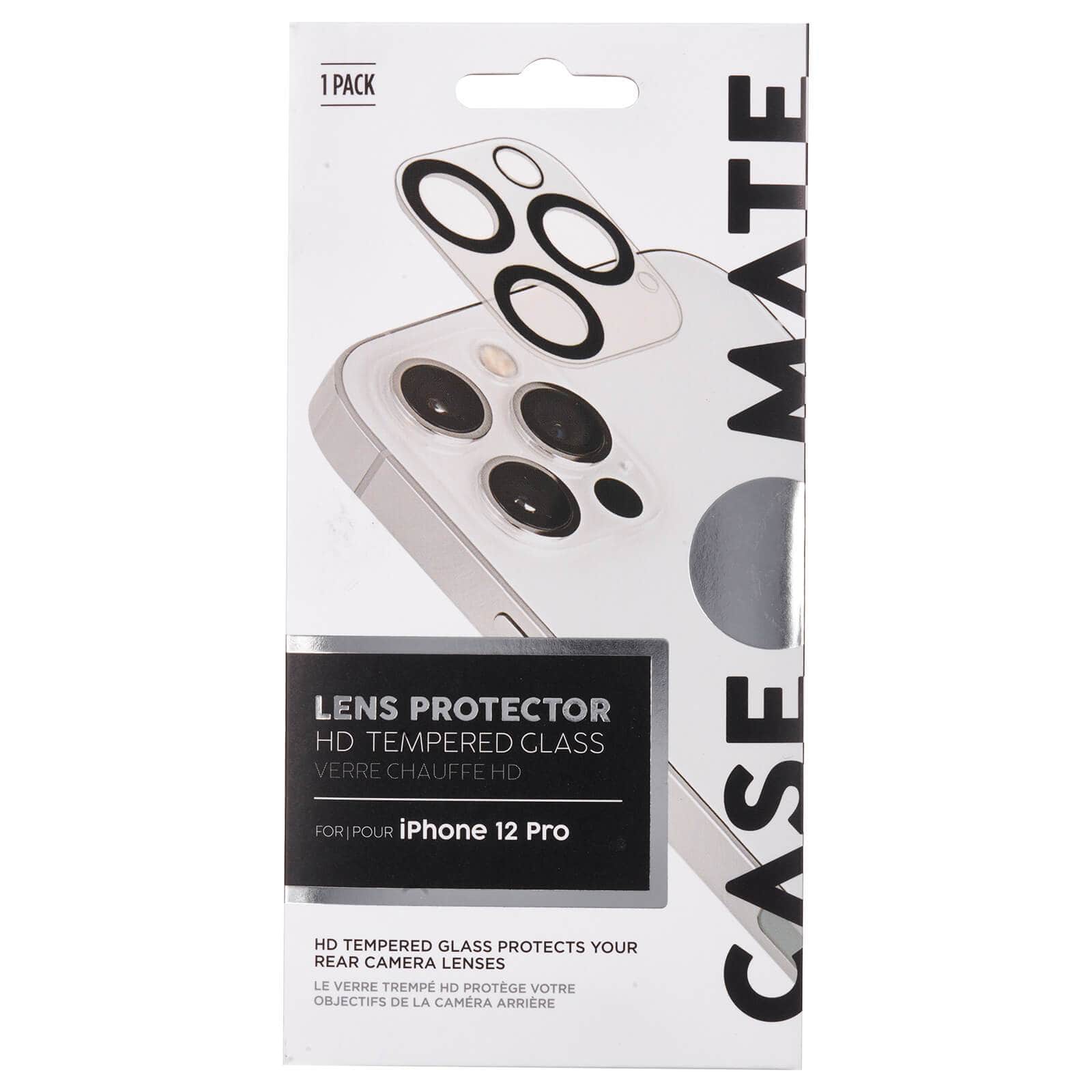 Case-Mate Glass Lens Protector iPhone 12 Pro Clear