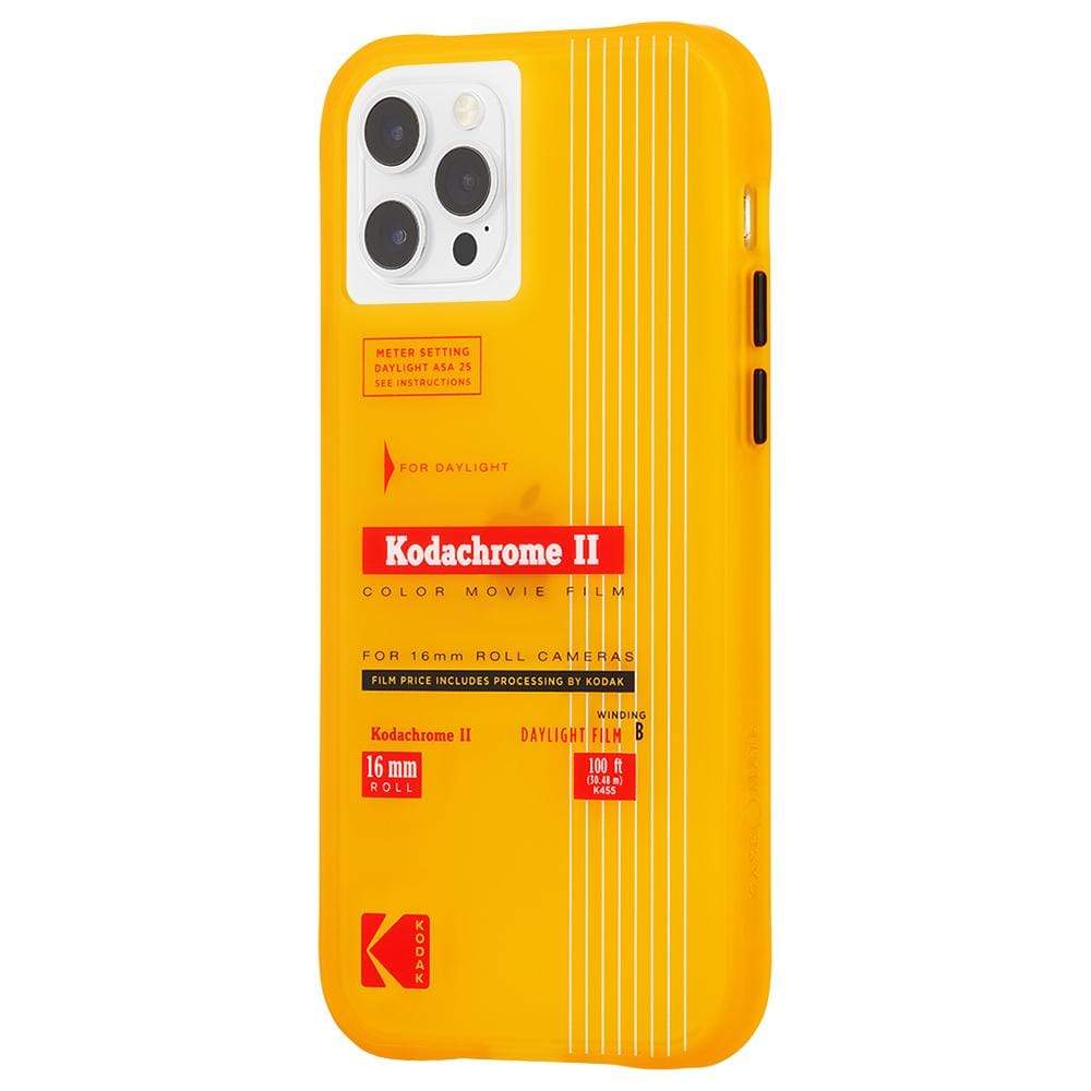 Yellow Kodak design case for iPhone 12 Pro Max. color::Kodachrome II Print