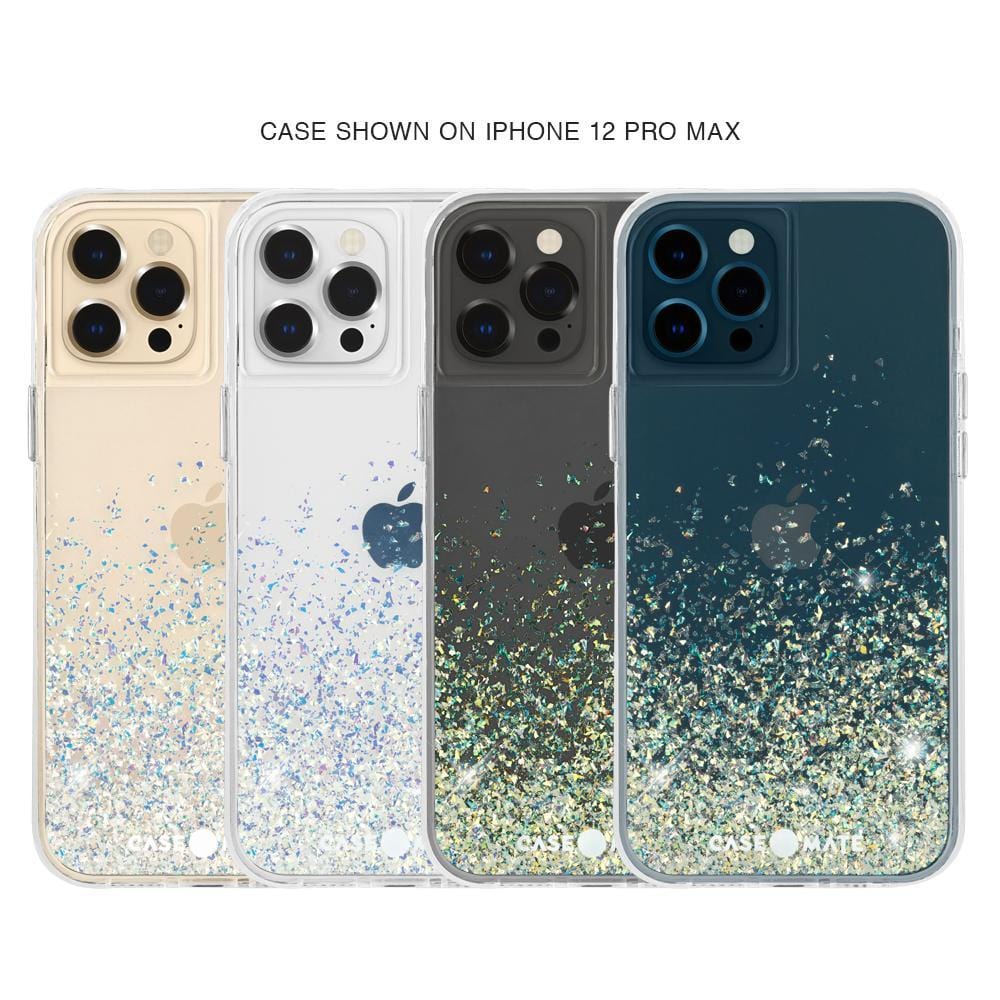 Case shown on iPhone 12 Pro Max. color::Twinkle Stardust