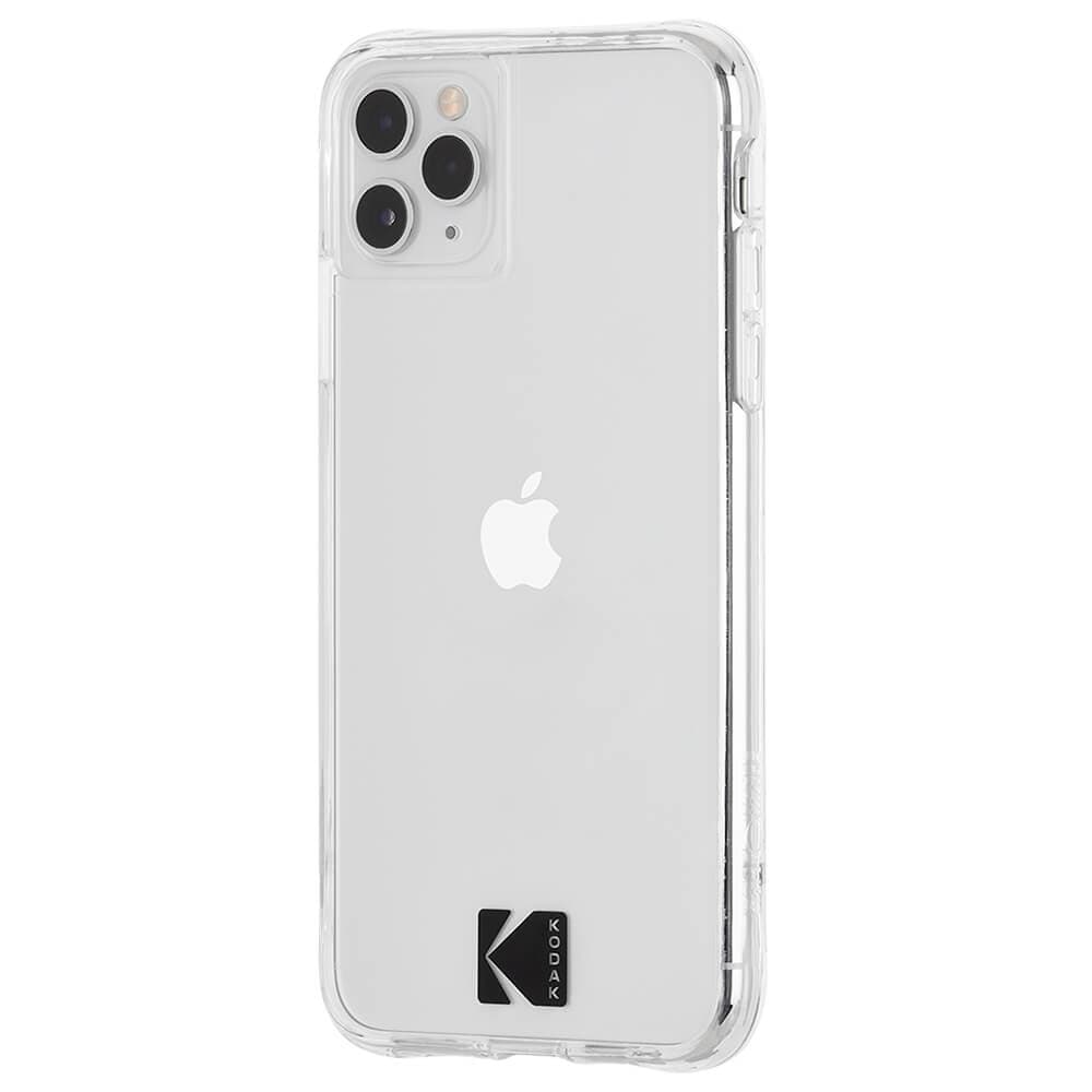 Clear iPhone 11 Pro Max case with Kodak logo. color::Kodak Clear
