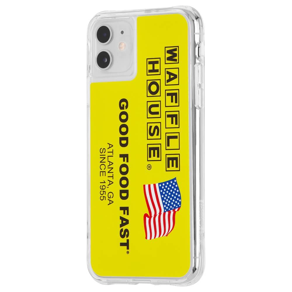 Yellow Waffle House case inspired by name tag. color::Name Tag