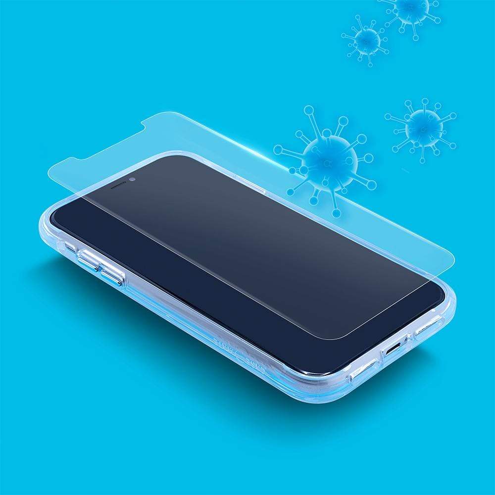 Antimicrobial protection keeps your phone clean. color::Clear
