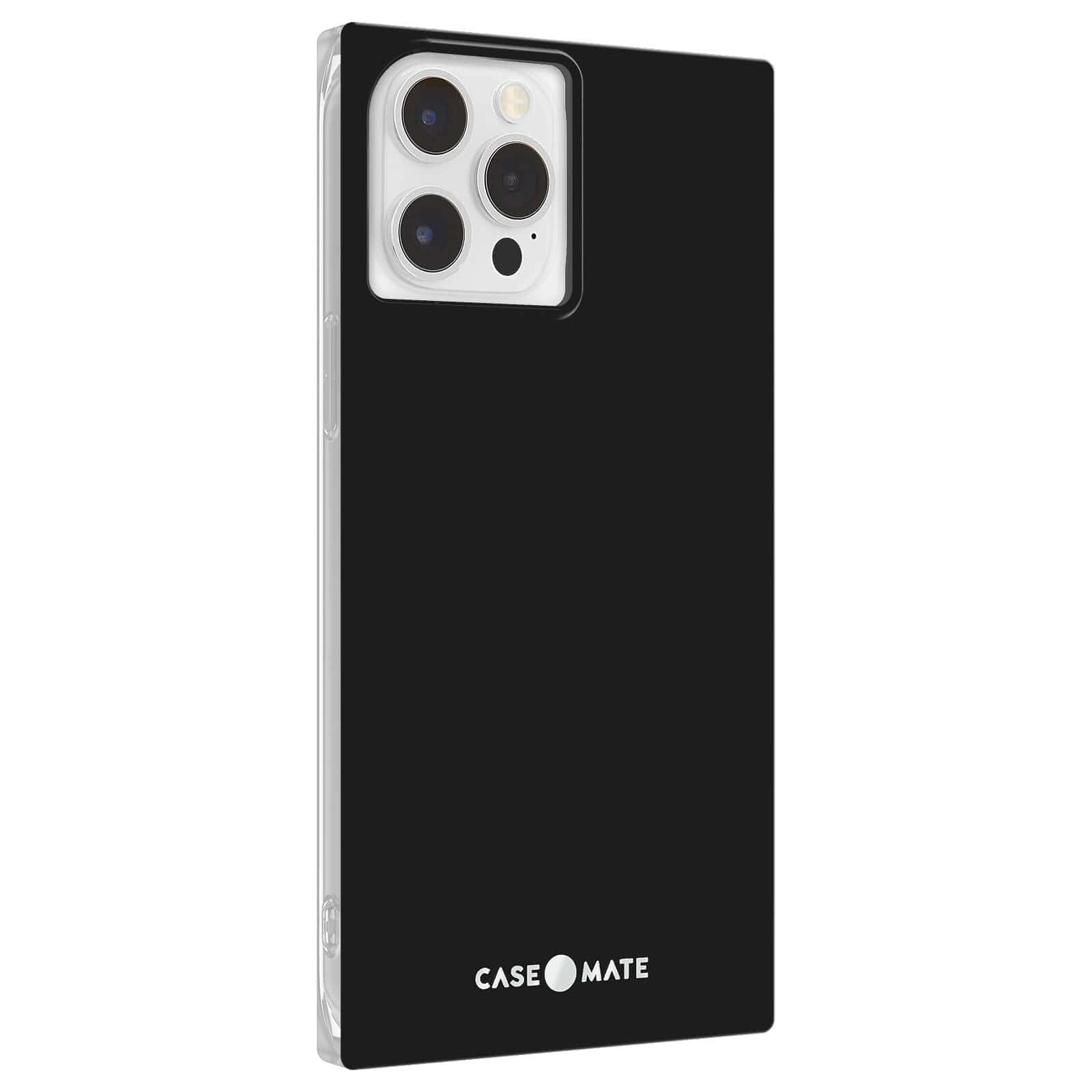 Black square iPhone 12 Pro Max case. color::Black