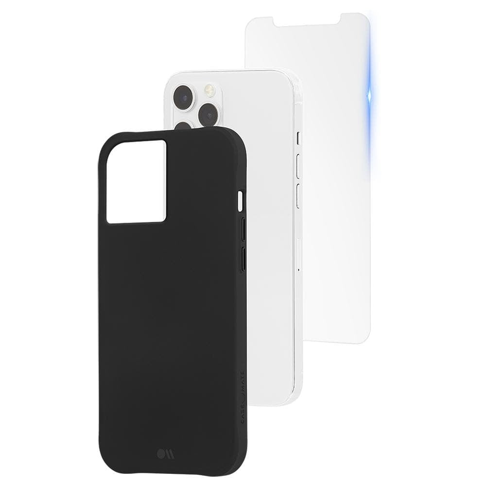 Tough Smoke protective iPhone 12 Pro Max Case. color::Black